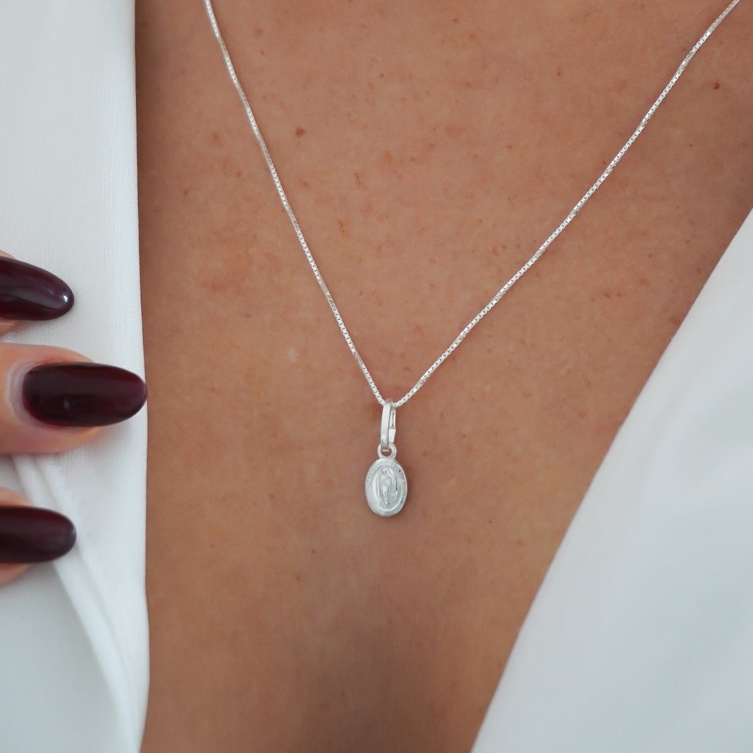OFERTA COLLAR GUADALUPE +ENVIO GRATIS PLATA 100% PURA